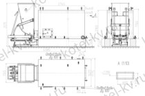 Чертеж котла КВм 1100 кВт с ТШПМ