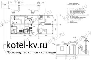Блочно модульная котельная 800 кВт с ГВС без резерва Блочно модульная котельная 800 кВт с ГВС без резерва